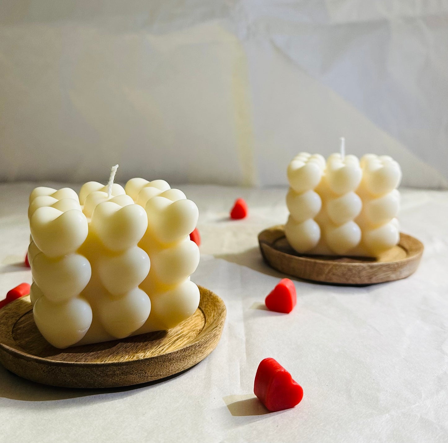 Heart Bubble Candle